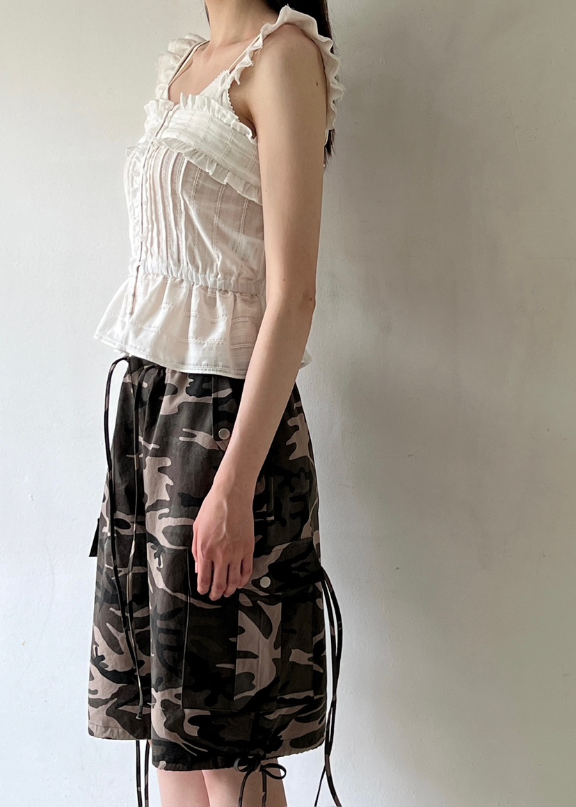 ANOTHER AVENUE韓國㊣直郵東大門代購女裝新品25春夏短褲迷彩ANOTHER AVENUE短褲
