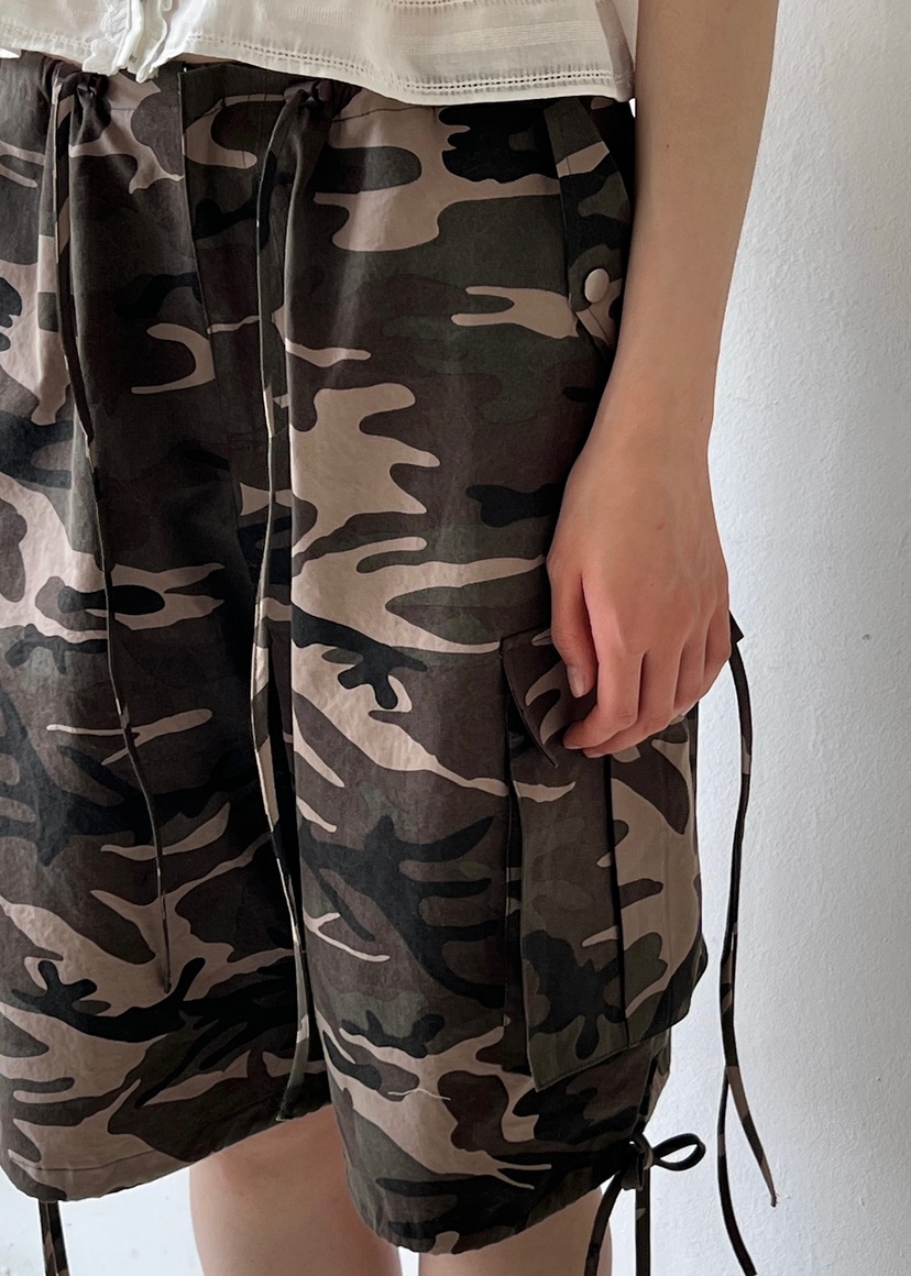 ANOTHER AVENUE韓國㊣直郵東大門代購女裝新品25春夏短褲迷彩ANOTHER AVENUE短褲