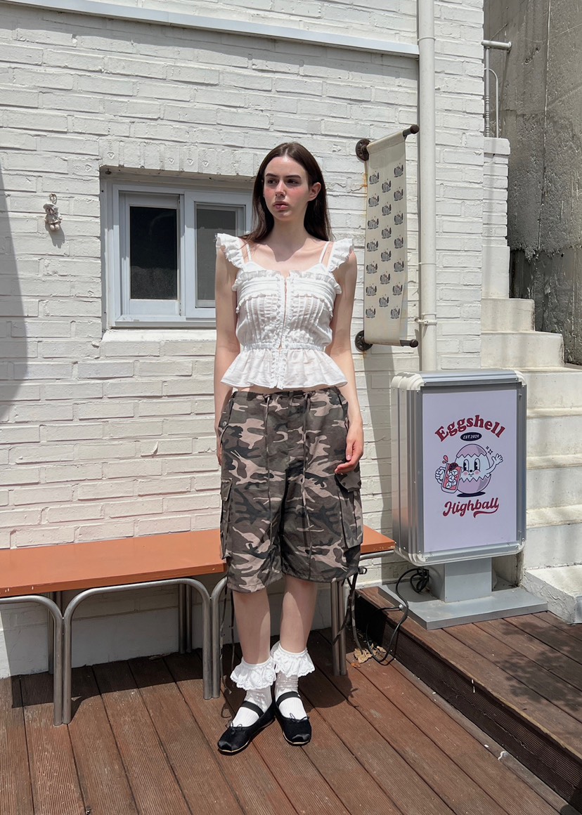 ANOTHER AVENUE韓國㊣直郵東大門代購女裝新品25春夏短褲迷彩ANOTHER AVENUE短褲