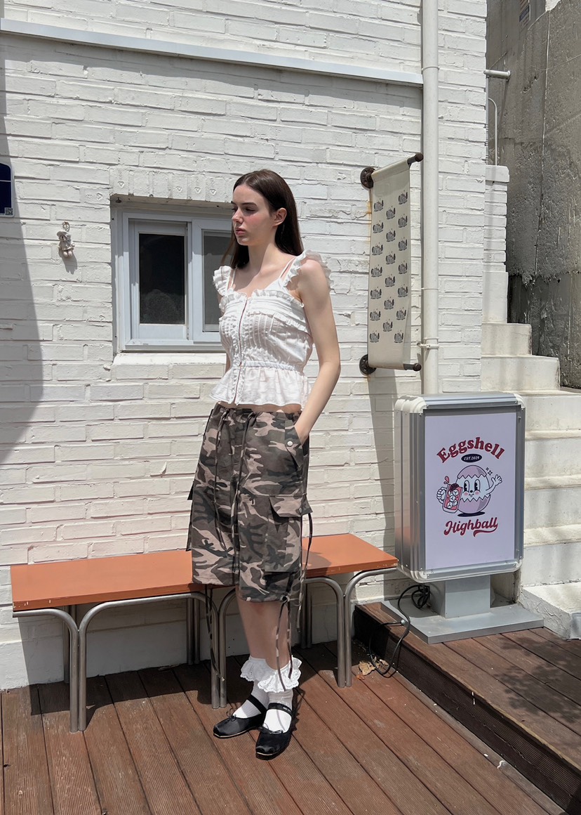 ANOTHER AVENUE韓國㊣直郵東大門代購女裝新品25春夏短褲迷彩ANOTHER AVENUE短褲