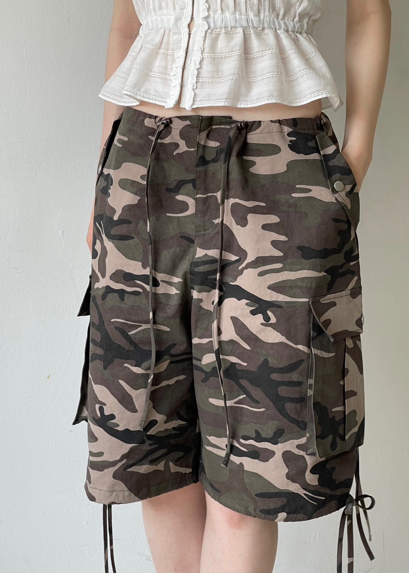 ANOTHER AVENUE韓國㊣直郵東大門代購女裝新品25春夏短褲迷彩ANOTHER AVENUE短褲