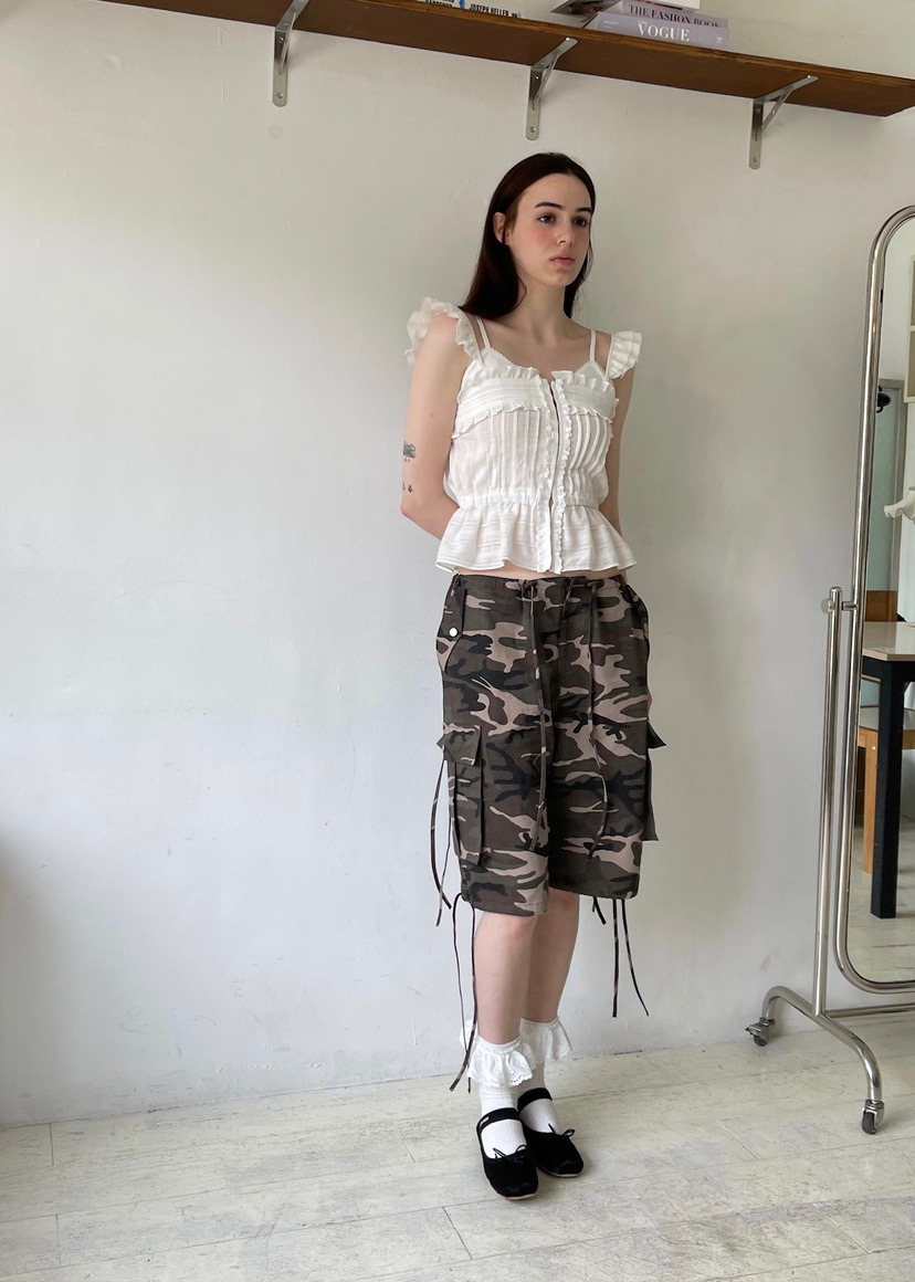 ANOTHER AVENUE韓國㊣直郵東大門代購女裝新品25春夏短褲迷彩ANOTHER AVENUE短褲