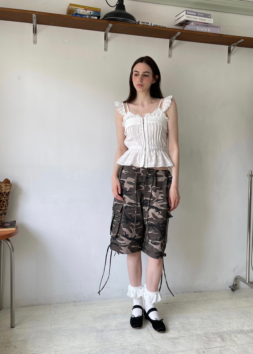 ANOTHER AVENUE韓國㊣直郵東大門代購女裝新品25春夏短褲迷彩ANOTHER AVENUE短褲