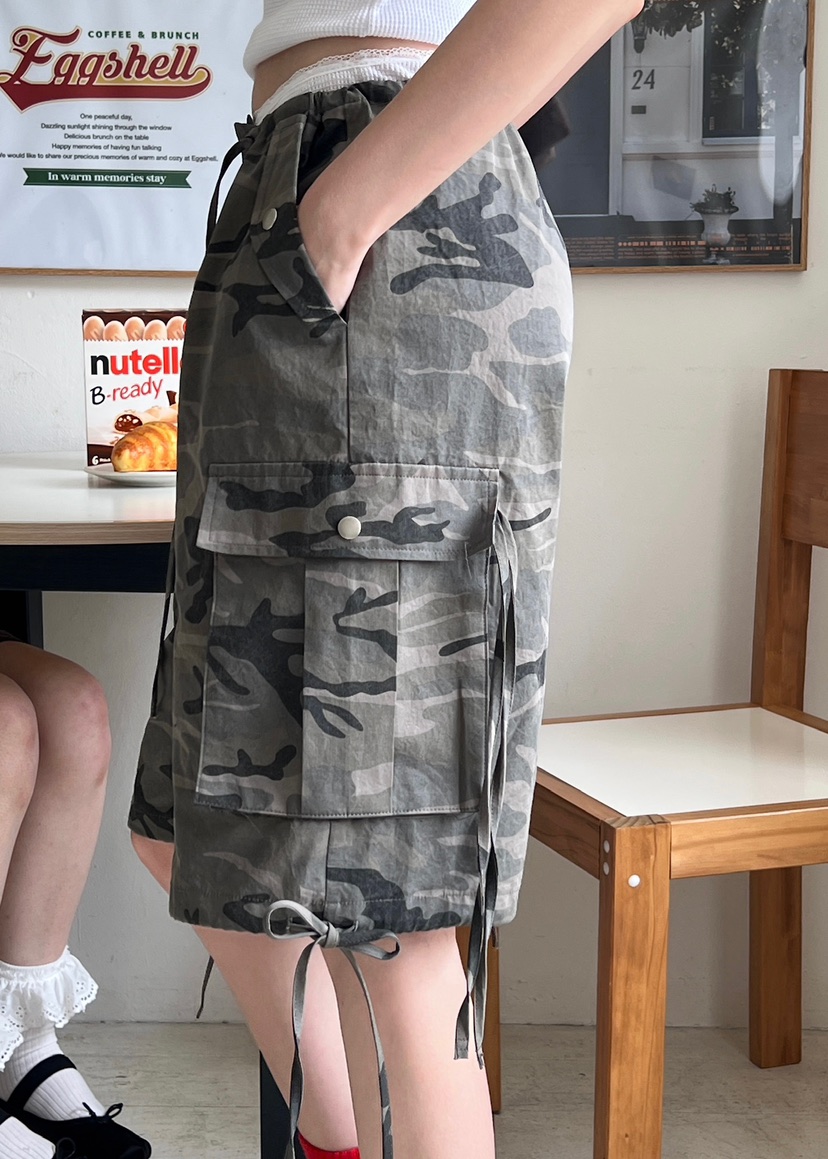 ANOTHER AVENUE韓國㊣直郵東大門代購女裝新品25春夏短褲迷彩ANOTHER AVENUE短褲
