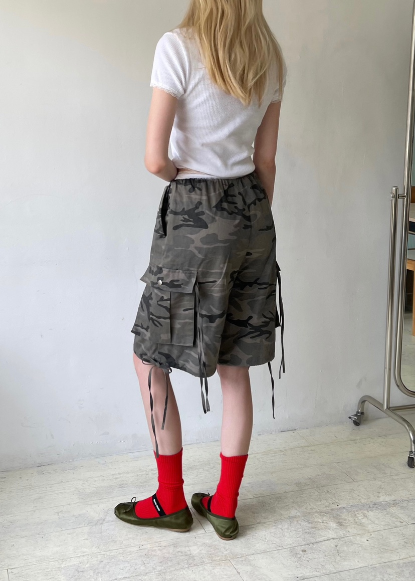 ANOTHER AVENUE韓國㊣直郵東大門代購女裝新品25春夏短褲迷彩ANOTHER AVENUE短褲