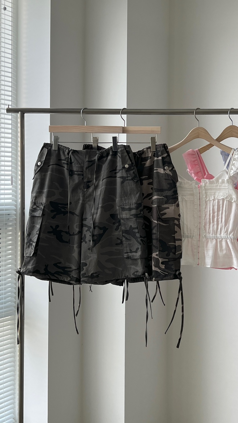 ANOTHER AVENUE韓國㊣直郵東大門代購女裝新品25春夏短褲迷彩ANOTHER AVENUE短褲