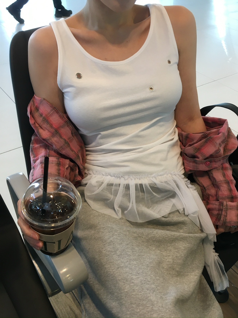 AWESOMESAUCE韓國直郵㊣女裝新款熱賣時尚人氣25春夏吊帶背心AWESOME SAUCE吊帶/背心
