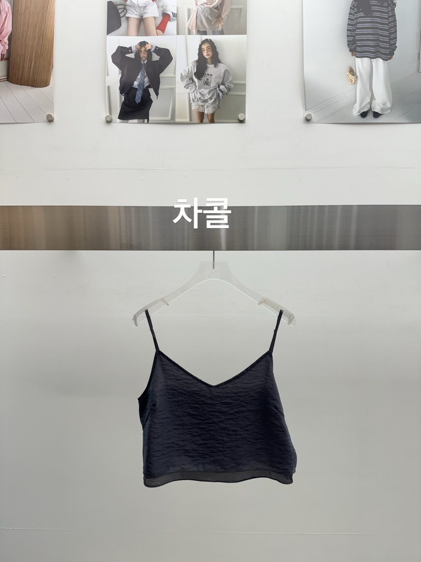 AMOOD韓國直郵㊣東大門實拍女裝新品時尚休閑人氣熱賣吊帶背心AMOOD吊帶/背心圖色2
