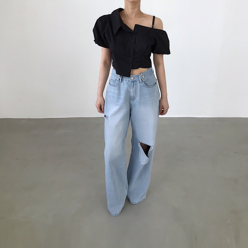2TWO MOON直郵韓國代購㊣女裝新品人氣時尚25春夏襯衫蕾絲衫2TWO MOON襯衫/蕾絲衫
