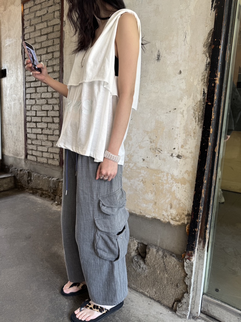 FRANC—L韓國㊣直郵東大門代購女裝新品人氣25春夏吊帶背心FRANC吊帶/背心