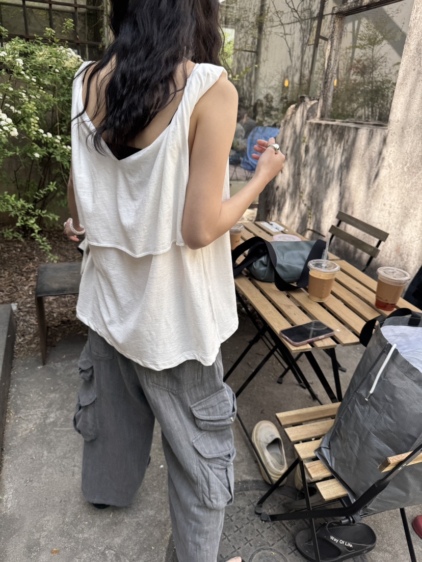 FRANC—L韓國㊣直郵東大門代購女裝新品人氣25春夏吊帶背心FRANC吊帶/背心