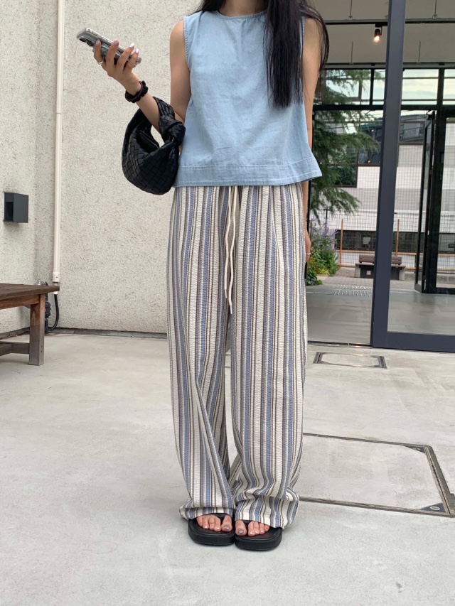 NOTHING韓國㊣直郵東大門代購女裝新款時尚25春夏推薦休閑褲NOTHING休閑褲