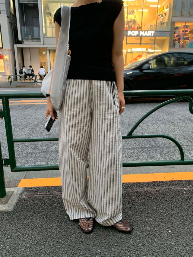 NOTHING韓國㊣直郵東大門代購女裝新款時尚25春夏推薦休閑褲NOTHING休閑褲