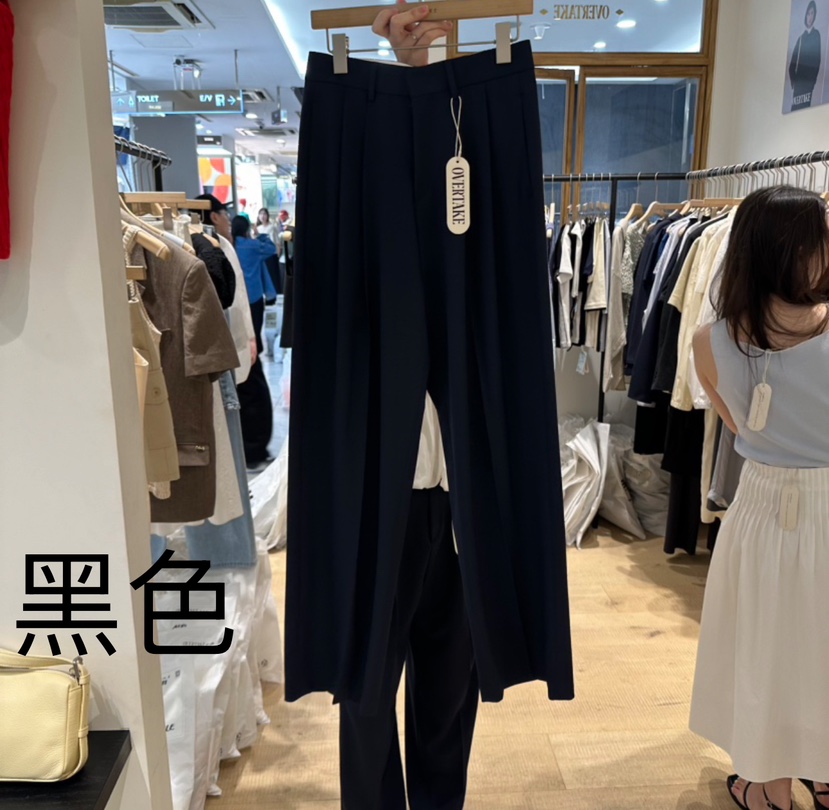 OVERTAKE韓國㊣直郵東大門代購女裝新款時尚休閑人氣休閑褲OVERTAKE休閑褲圖色2