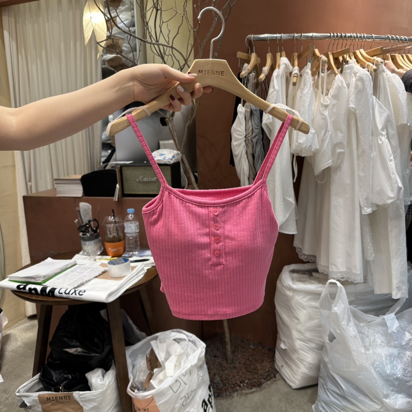MIENNE韓國直郵㊣東大門實拍女裝新品推薦時尚25春夏吊帶背心MIENNE吊帶/背心圖色3