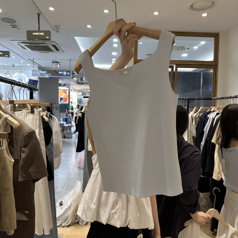 OVERTAKE韓國直郵㊣女裝新款人氣熱賣推薦25春夏休閑吊帶背心OVERTAKE吊帶/背心