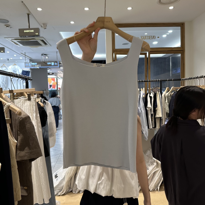 OVERTAKE韓國直郵㊣女裝新款人氣熱賣推薦25春夏休閑吊帶背心OVERTAKE吊帶/背心圖色4