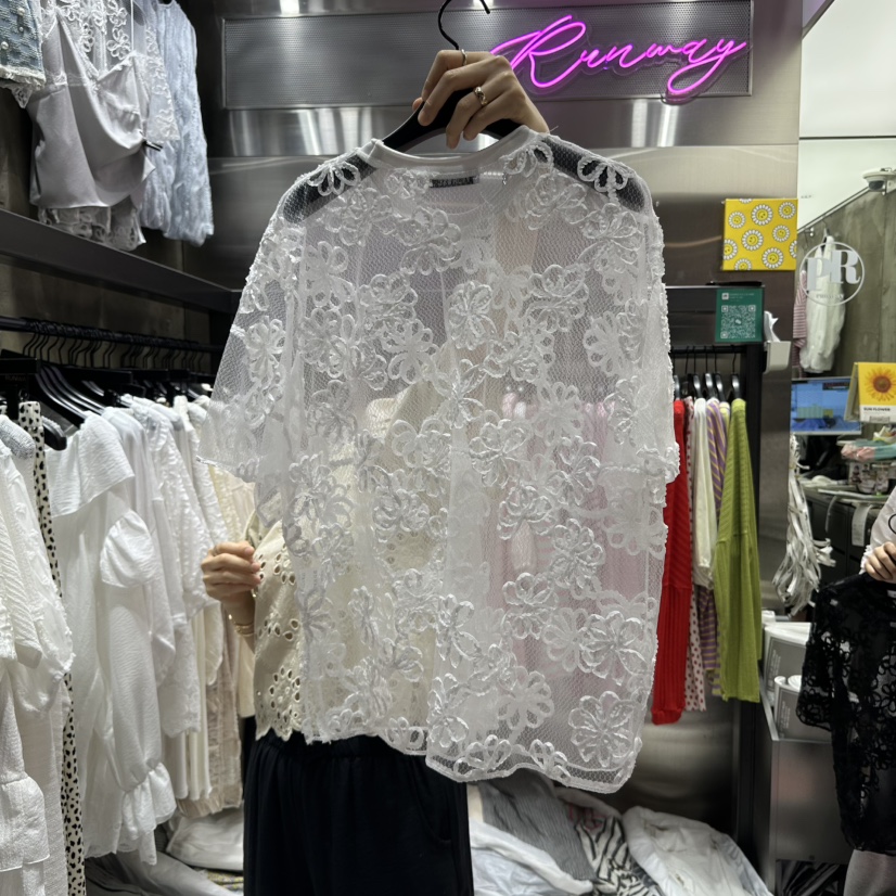 RUNWAY-런웨이韓國㊣直郵東大門代購女裝新品休閑襯衫蕾絲衫RUNWAY襯衫/蕾絲衫