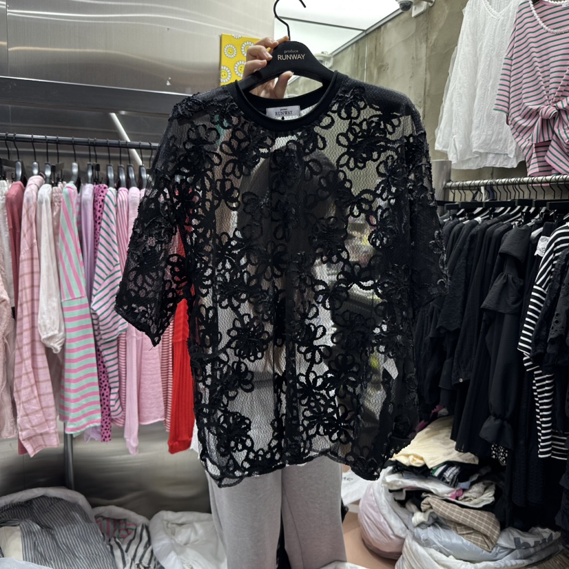 RUNWAY-런웨이韓國㊣直郵東大門代購女裝新品休閑襯衫蕾絲衫RUNWAY襯衫/蕾絲衫圖色3