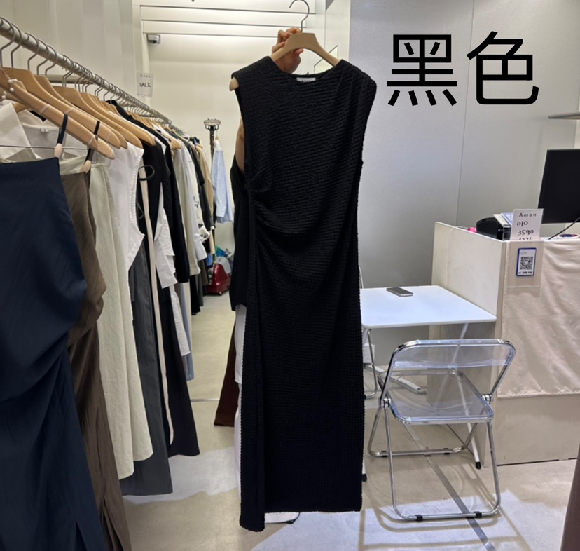 AMON韓國直郵㊣東大門實拍女裝新款熱賣25春夏時尚休閑連衣裙AMON連衣裙圖色3