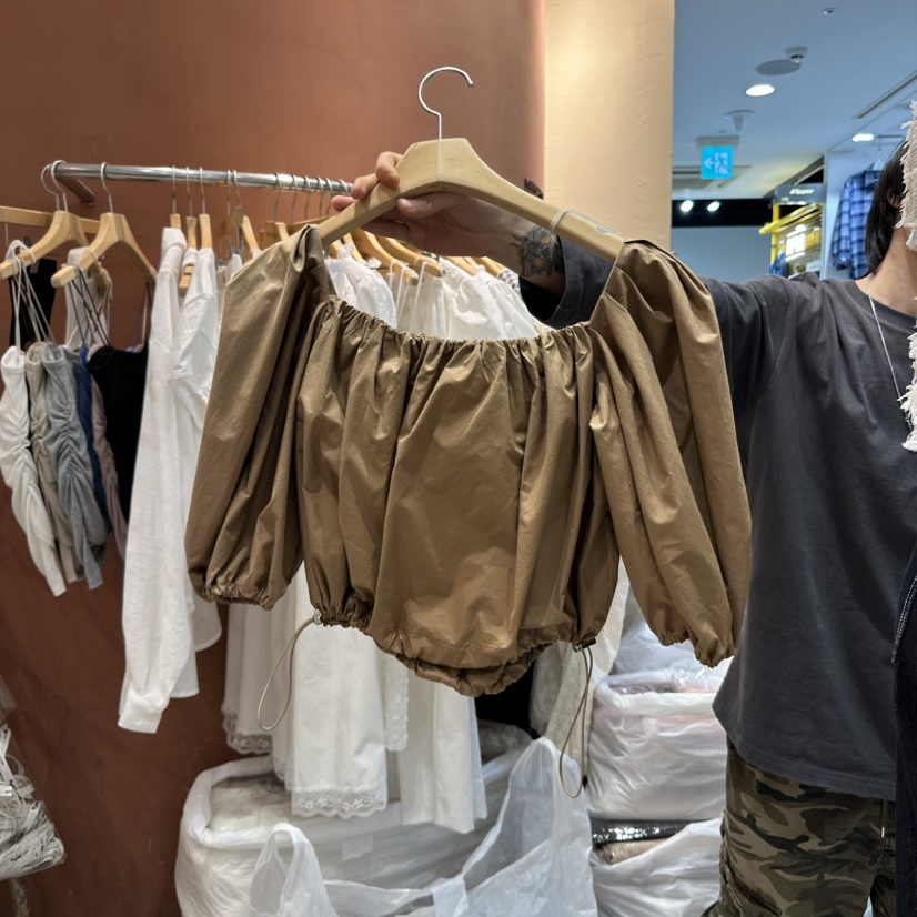 MIENNE韓國直郵㊣東大門實拍女裝新品時尚人氣休閑襯衫蕾絲衫MIENNE襯衫/蕾絲衫