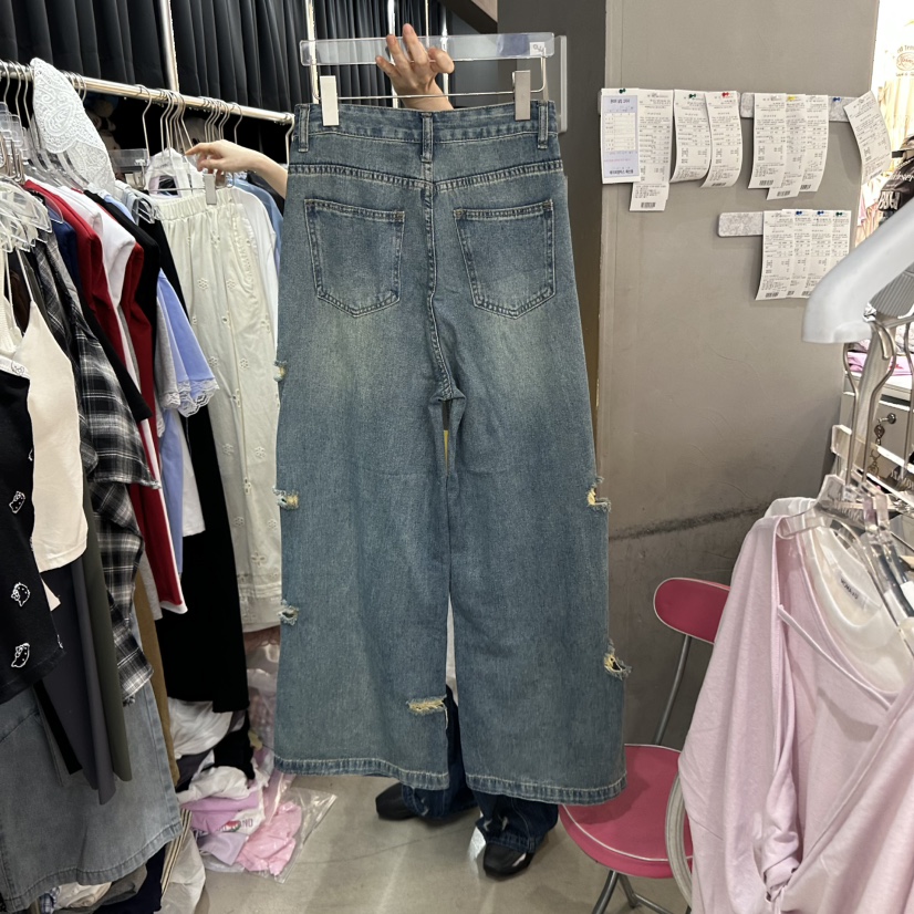 MOMAZU韓國直郵㊣女裝新款人氣休閑時尚推薦25春夏熱賣牛仔褲MOMAZU牛仔褲