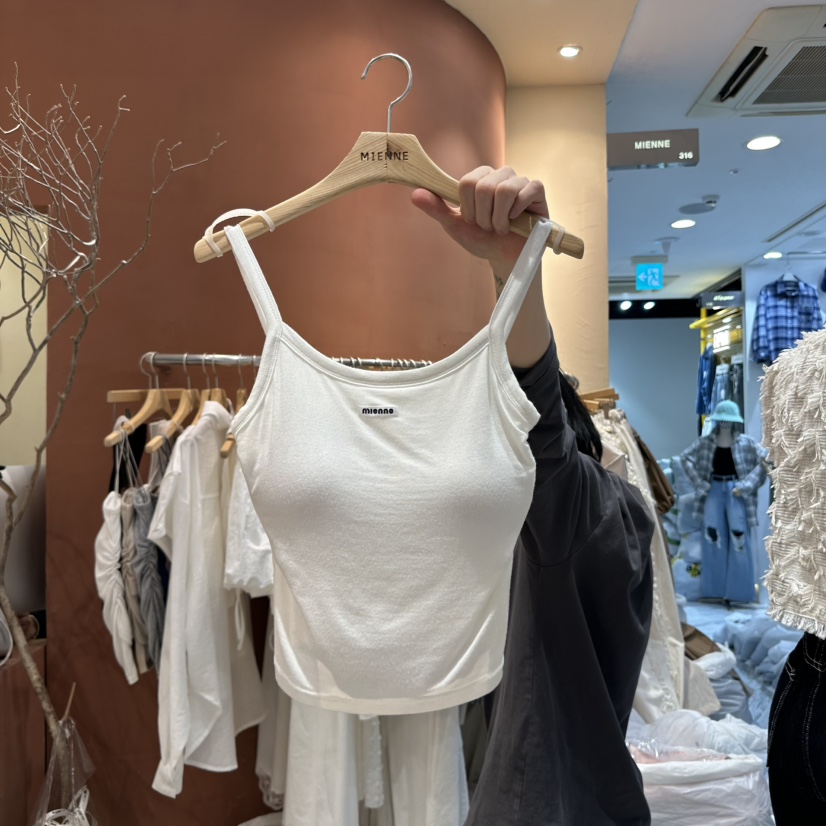 MIENNE韓國㊣直郵東大門代購女裝新品推薦熱賣25春夏吊帶背心MIENNE吊帶/背心圖色2