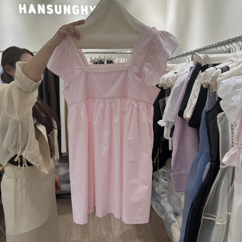HANSUNGHYUN韓國㊣直郵東大門代購女裝新品休閑25春夏吊帶背心HANSUNGHYUN吊帶/背心