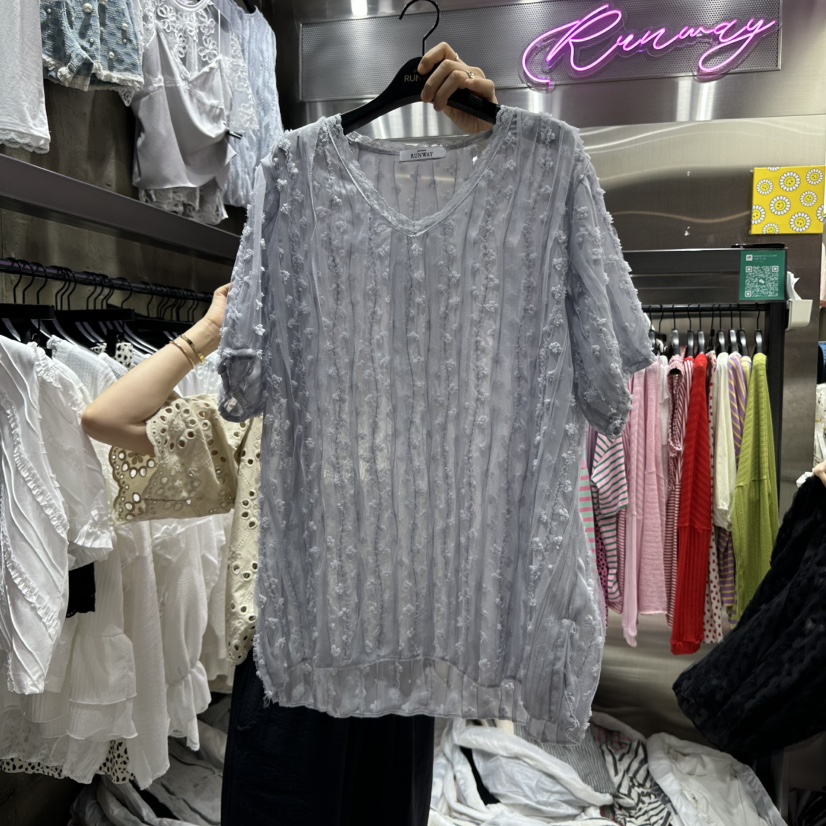 RUNWAY-런웨이韓國㊣直郵東大門代購女裝新款人氣襯衫蕾絲衫RUNWAY襯衫/蕾絲衫圖色4