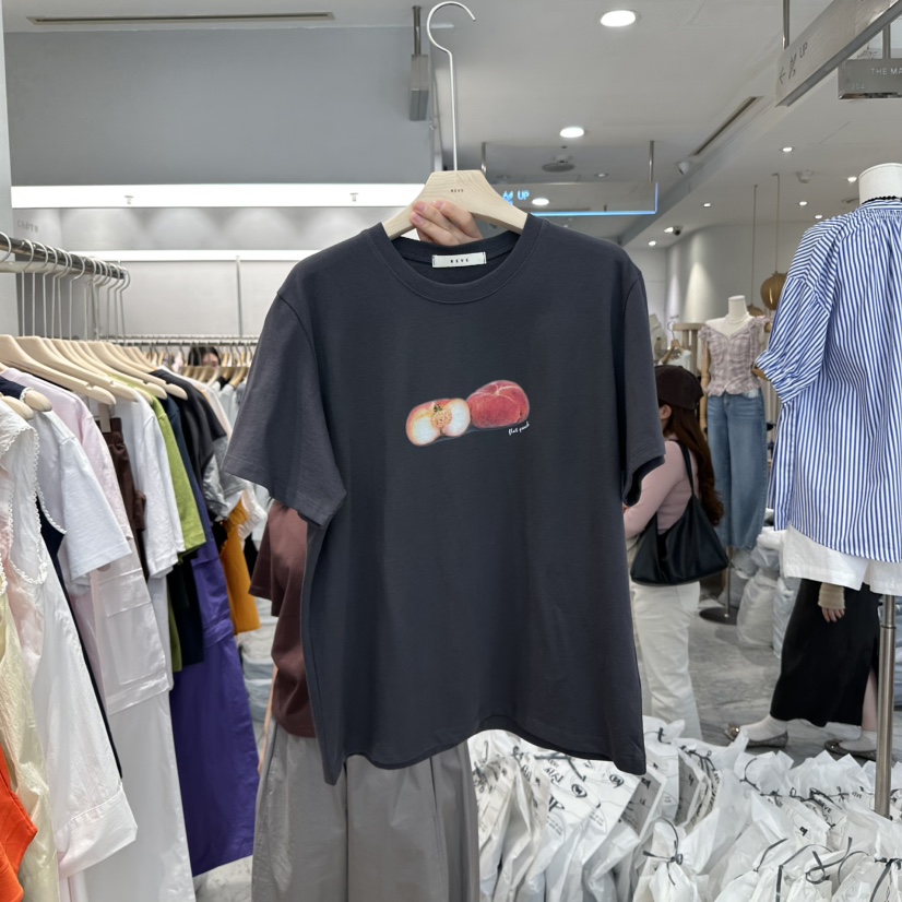 REVE-L韓國直郵㊣東大門實拍女裝新品推薦時尚熱賣人氣T恤REVE-LT恤圖色3
