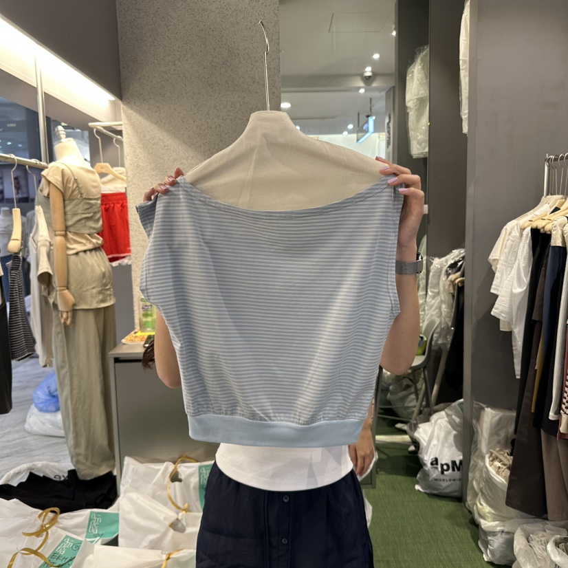 AMOEBA韓國㊣直郵東大門代購女裝新款25春夏休閑人氣吊帶背心AMOEBA吊帶/背心