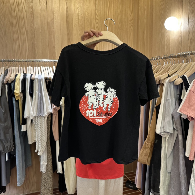 CHOI-L韓國直郵㊣女裝新品推薦熱賣25春夏休閑時尚人氣T恤CHOIT恤圖色3