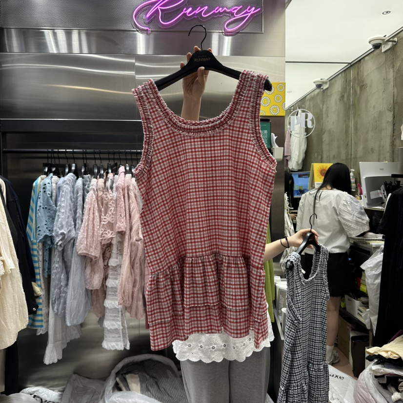RUNWAY-런웨이韓國㊣直郵東大門代購女裝新品推薦吊帶背心RUNWAY吊帶/背心圖色2