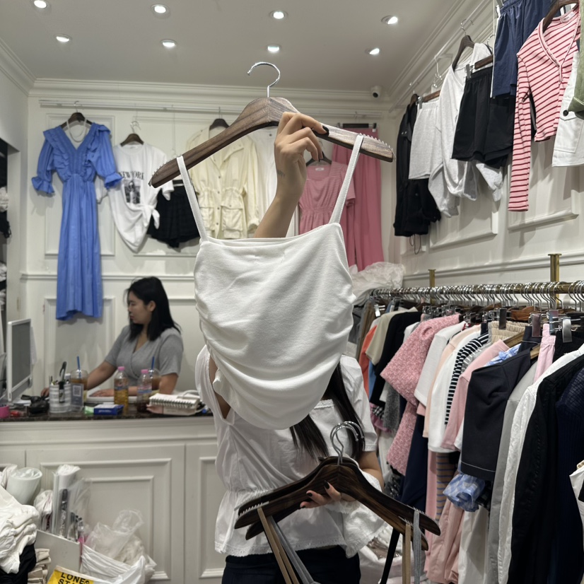 J.RITZY韓國㊣直郵東大門代購女裝新品休閑推薦吊帶背心褶皺J.RITZY吊帶/背心