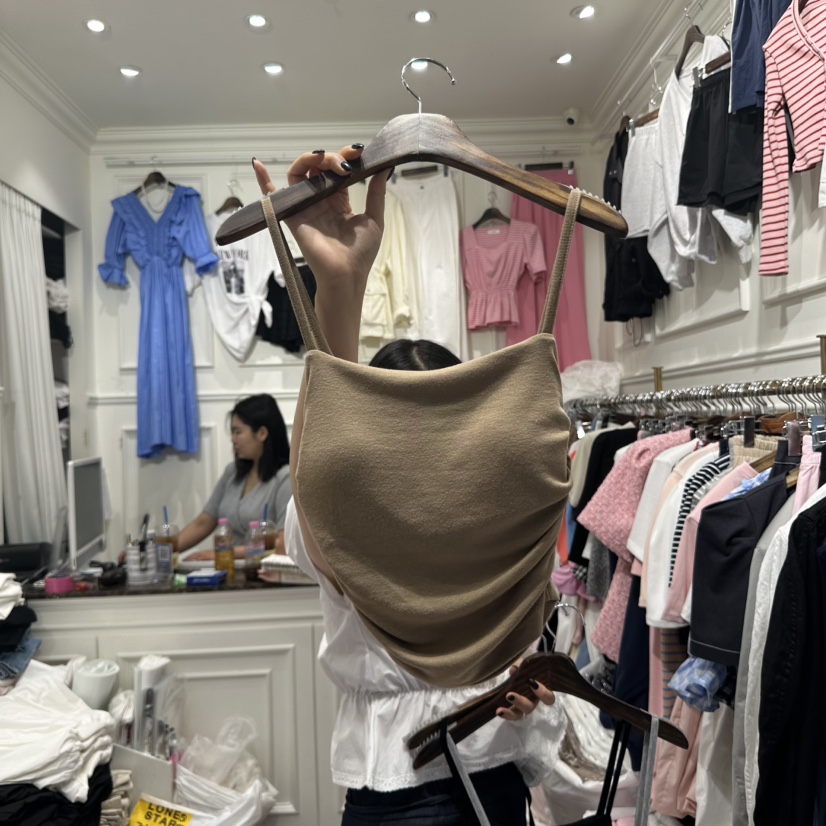 J.RITZY韓國㊣直郵東大門代購女裝新品休閑推薦吊帶背心褶皺J.RITZY吊帶/背心圖色2