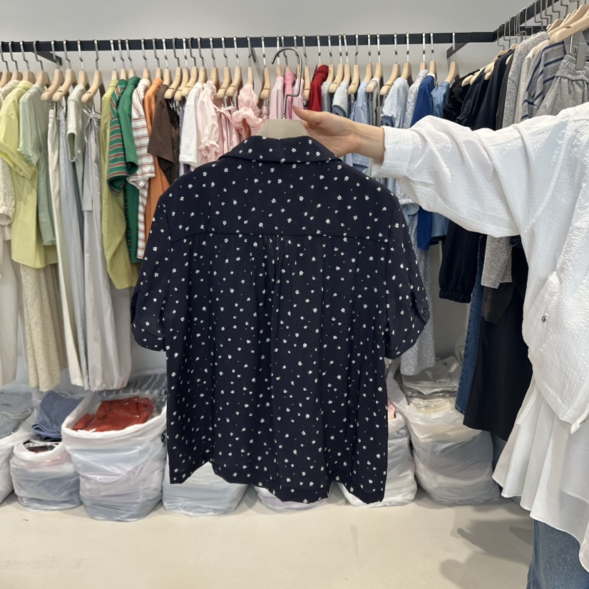 BREAD韓國㊣直郵東大門代購女裝新品時尚休閑25春夏襯衫蕾絲衫BREAD襯衫/蕾絲衫