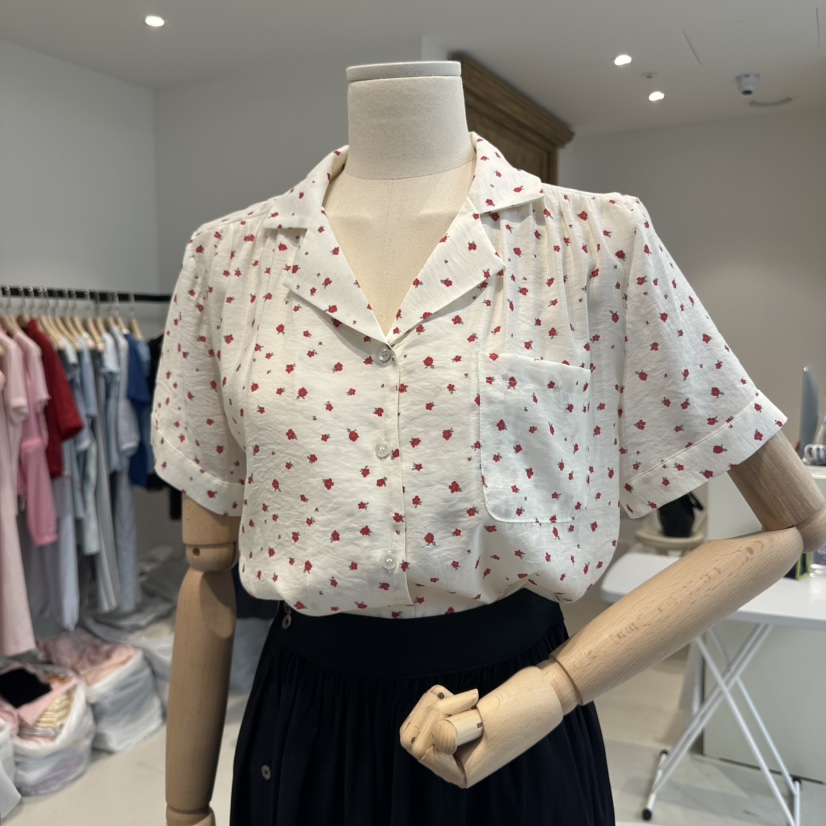 BREAD韓國㊣直郵東大門代購女裝新品時尚休閑25春夏襯衫蕾絲衫BREAD襯衫/蕾絲衫