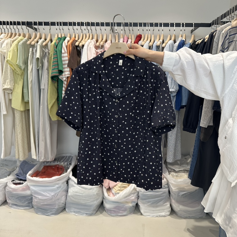 BREAD韓國㊣直郵東大門代購女裝新品時尚休閑25春夏襯衫蕾絲衫BREAD襯衫/蕾絲衫圖色2