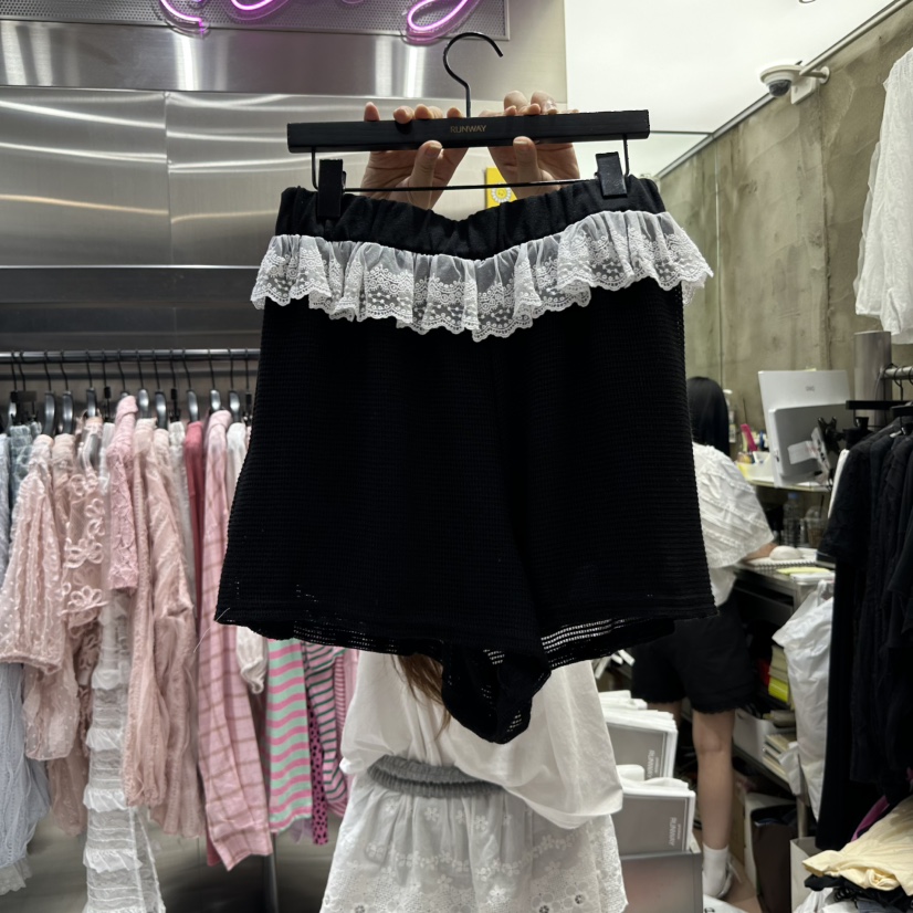 RUNWAY-런웨이直郵韓國代購㊣女裝新款人氣25春夏休閑短褲RUNWAY短褲圖色2