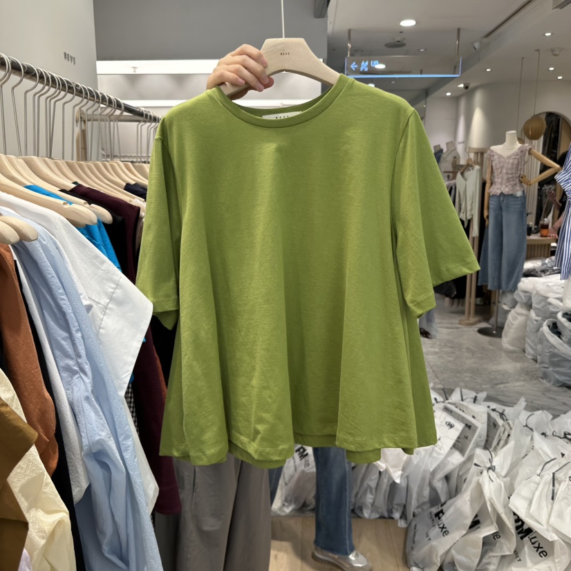 REVE-L直郵韓國代購㊣女裝新品熱賣人氣時尚推薦休閑25春夏T恤REVE-LT恤圖色3