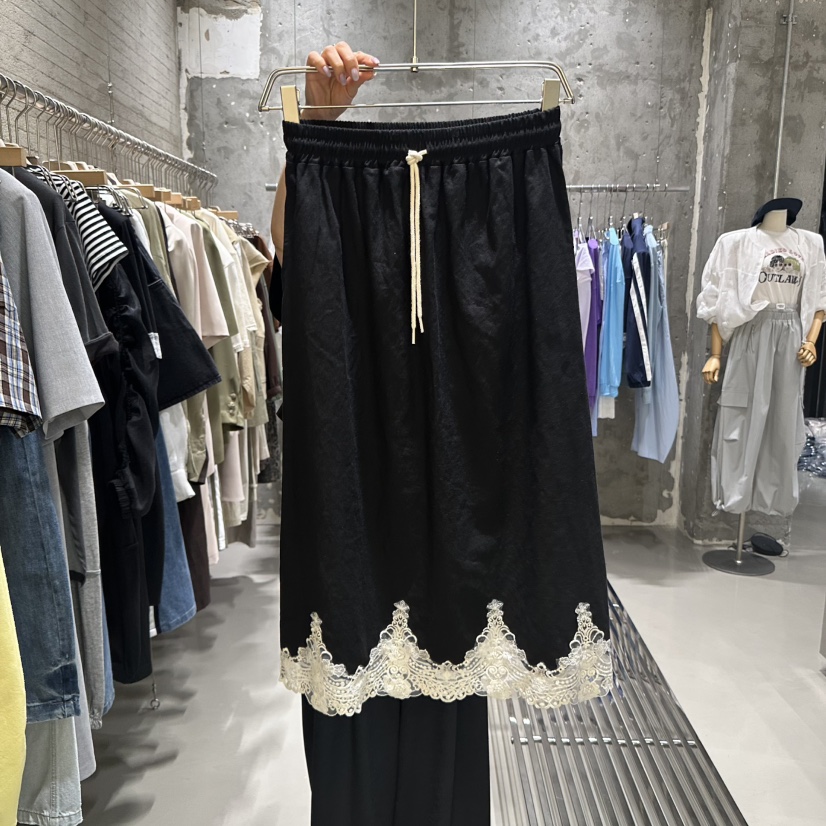 JUNI韓國㊣直郵東大門代購女裝新款熱賣時尚推薦25春夏長裙亞麻my juni長裙圖色4