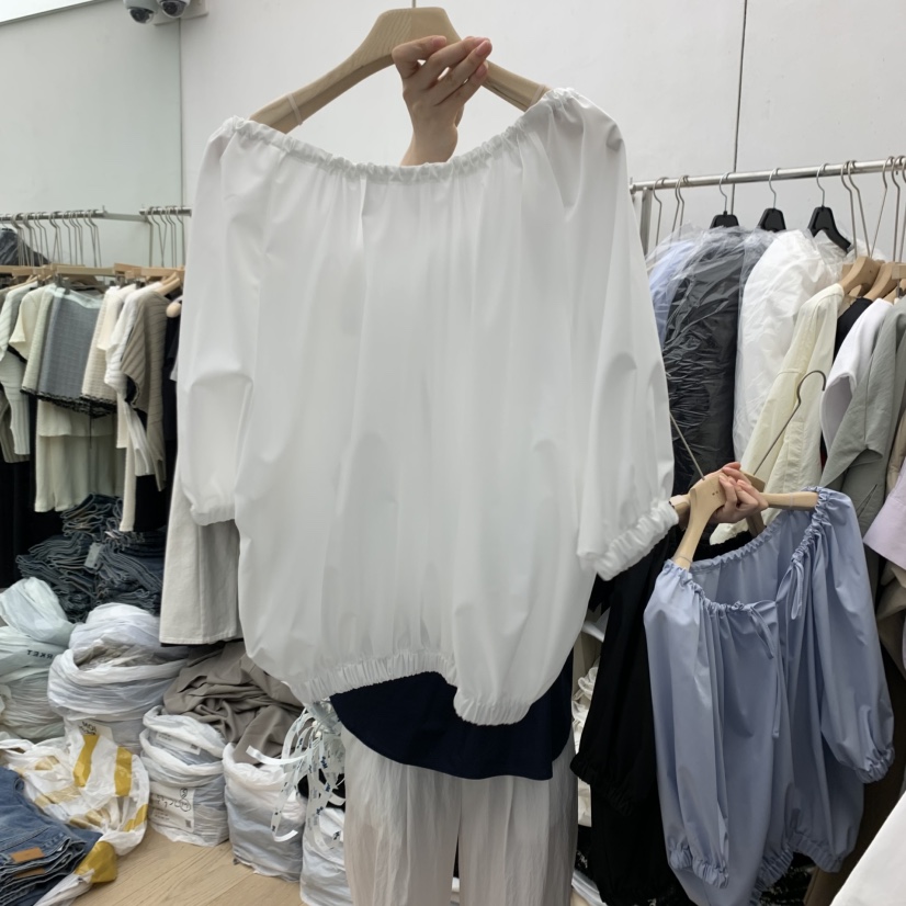 MOI-A直郵韓國代購㊣女裝新品25春夏推薦人氣時尚襯衫蕾絲衫MOI-A襯衫/蕾絲衫