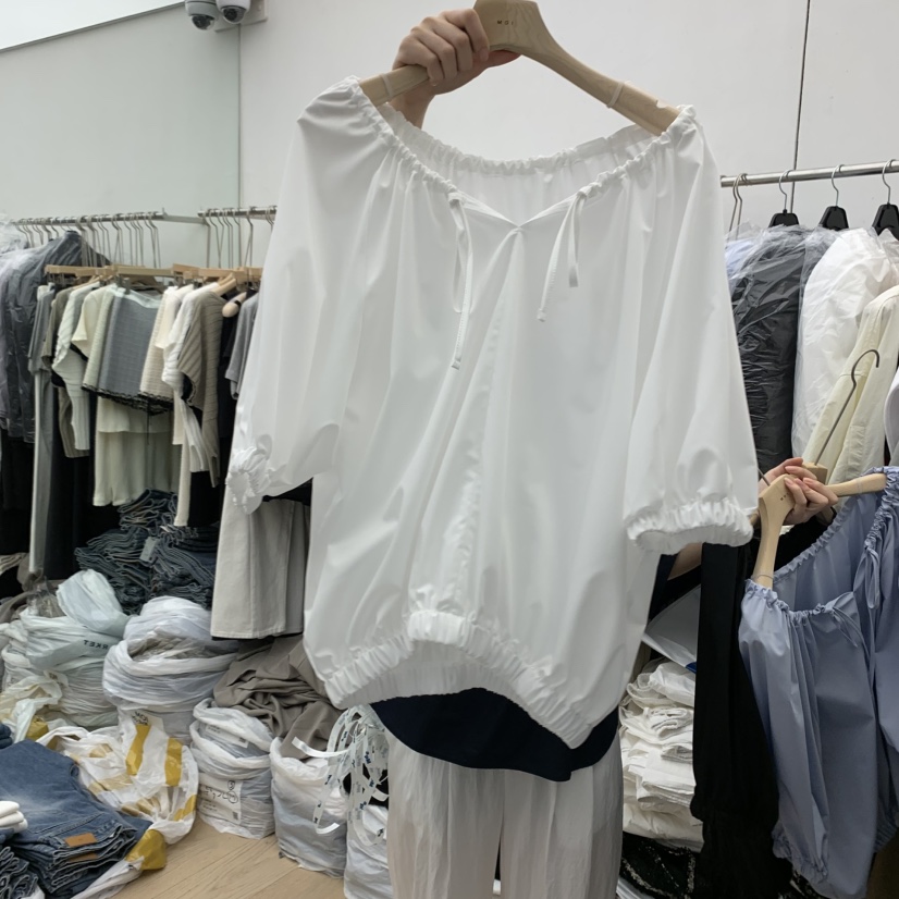 MOI-A直郵韓國代購㊣女裝新品25春夏推薦人氣時尚襯衫蕾絲衫MOI-A襯衫/蕾絲衫圖色2