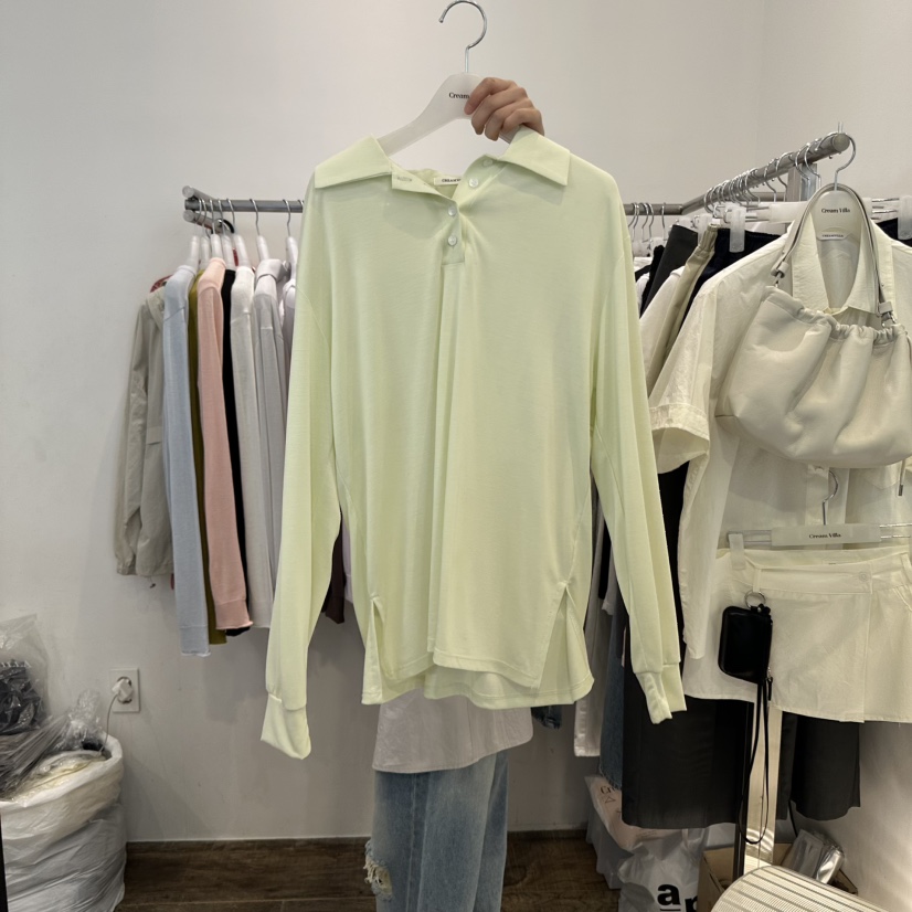 CREAM VILLA(此品牌名稱會遭售假投訴,建議淘寶店鋪商品名稱中不要使用)韓國直郵㊣女裝新款休閑長袖T恤CREAMVILLA長袖T恤圖色5