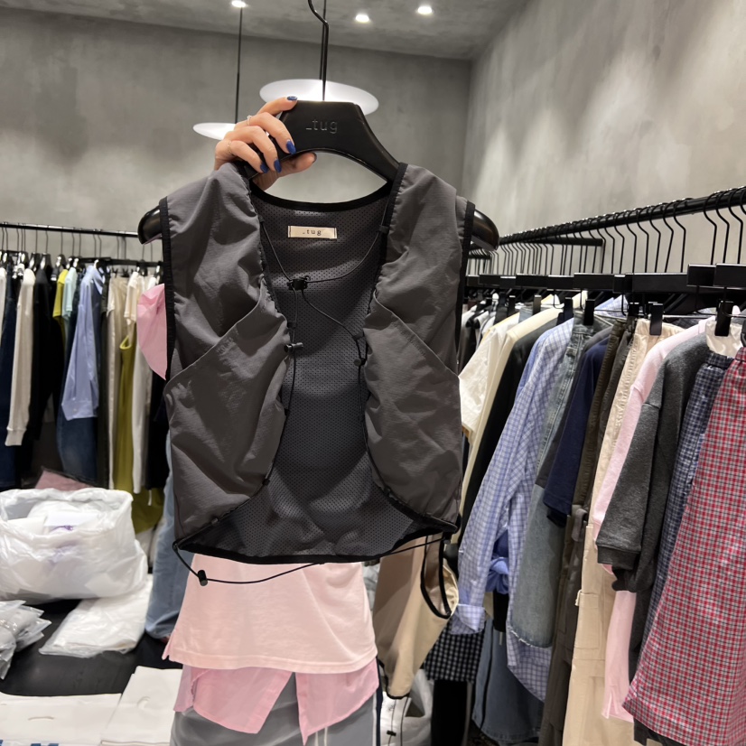 TUG直郵韓國代購㊣女裝新款推薦25春夏休閑熱賣時尚人氣馬甲TUG馬甲