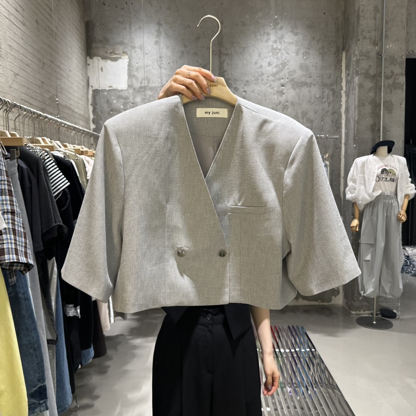 JUNI直郵韓國代購㊣女裝新品熱賣人氣休閑推薦時尚25春夏夾克my juni夾克圖色1