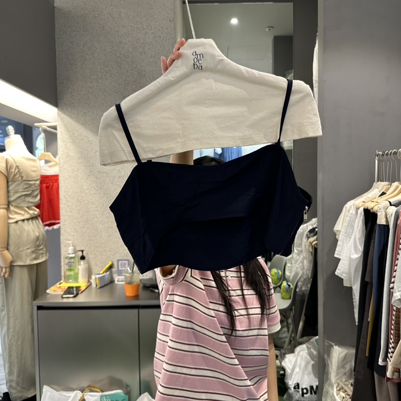 AMOEBA韓國直郵㊣女裝新款時尚推薦人氣25春夏吊帶背心緊身AMOEBA吊帶/背心圖色2