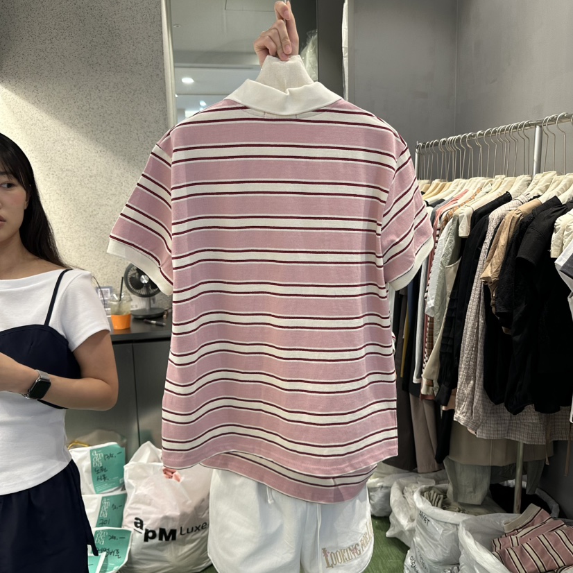 AMOEBA直郵韓國代購㊣女裝新款推薦時尚熱賣25春夏休閑人氣T恤AMOEBAT恤