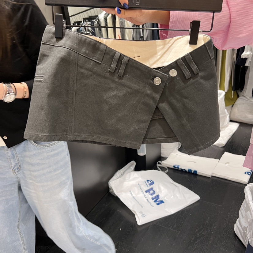 TUG韓國直郵㊣東大門實拍女裝新品推薦25春夏休閑熱賣時尚短裙TUG短裙