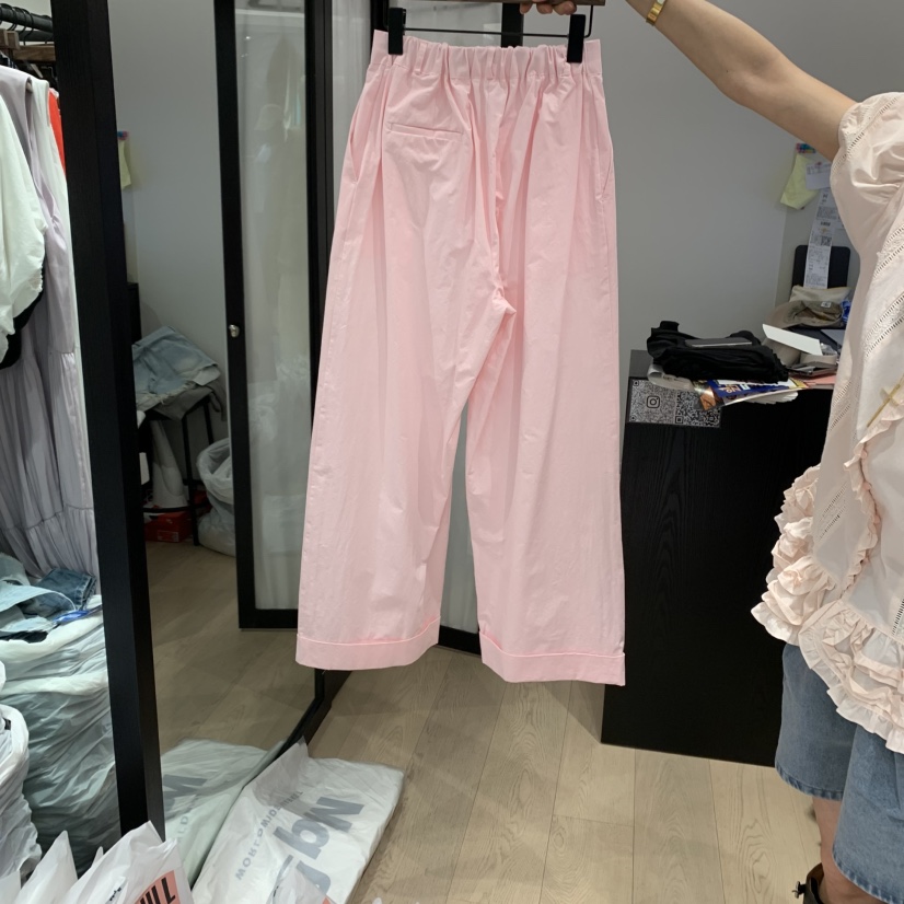 LOVE PULL韓國㊣直郵東大門代購女裝新品熱賣推薦休閑褲復古LOVE PULL休閑褲